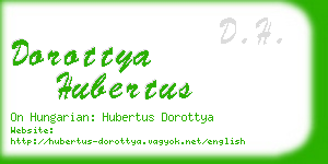 dorottya hubertus business card